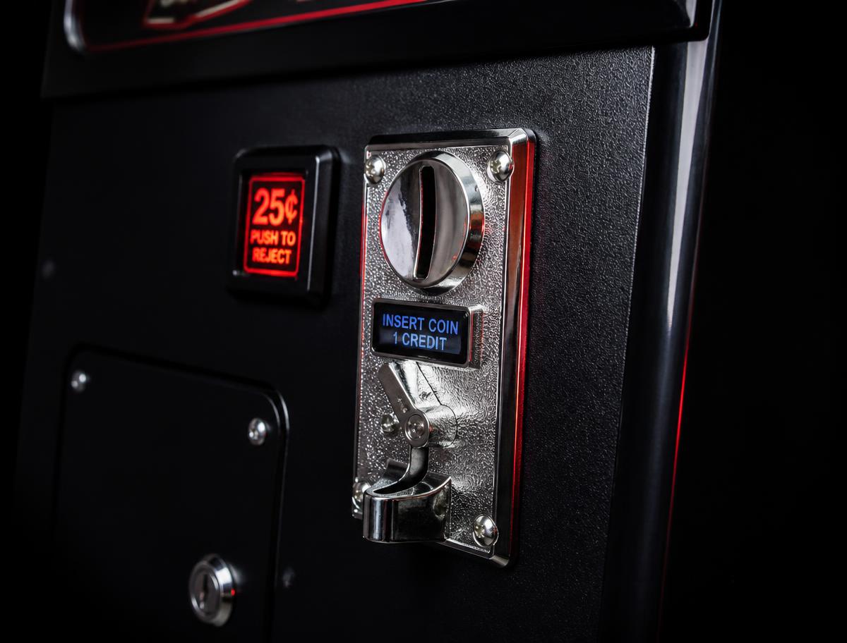Ranura de monedas de la máquina de boxeo recreativa