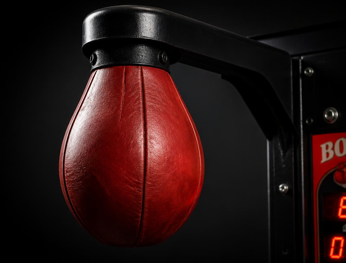 Pera de golpeo roja de la máquina de boxeo recreativa